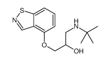 1-(1,2-benzothiazol-4-yloxy)-3-(tert-butylamino)propan-2-ol结构式