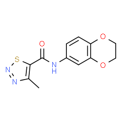 N-(2,3-Dihydro-1,4-benzodioxin-6-yl)-4-methyl-1,2,3-thiadiazole-5-carboxamide Structure