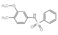 Benzenesulfonamide, N-(3-methoxy-4-methylphenyl)- structure