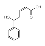 5-hydroxy-5-phenylpent-2-enoic acid Structure