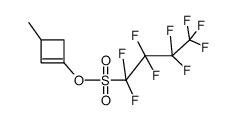 3-methyl-1-cyclobutenyl nonaflate结构式