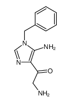 2-amino-1-(5-amino-1-benzyl-1H-imidazol-4-yl)-ethanone结构式
