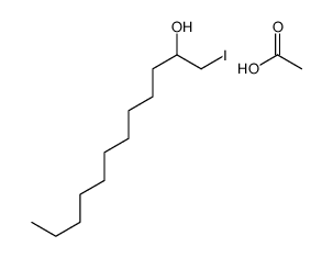 acetic acid,1-iodododecan-2-ol结构式