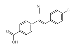 4-Stilbenecarboxylic acid, 4-chloro-alpha-cyano-结构式