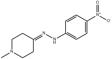 1-Methyl-4-(2-(4-nitrophenyl)hydrazono)piperidine Structure