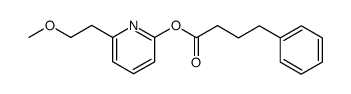 2-(6-(2-methoxyethyl)pyridyl) 4-phenylbutanoate Structure