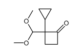 2-cyclopropyl-2-(dimethoxymethyl)cyclobutan-1-one结构式