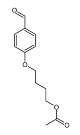 4-(4-formylphenoxy)butyl acetate结构式