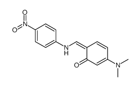 3-(dimethylamino)-6-[(4-nitroanilino)methylidene]cyclohexa-2,4-dien-1-one结构式