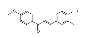 (E)-3-(4-羟基-3,5-二甲基苯基)-1-(4-(甲硫基)苯基)丙-2-烯-1-酮图片