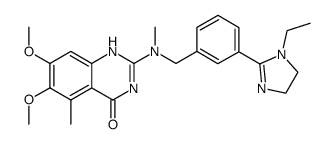 2-{[3-(1-ethyl-4,5-dihydro-1H-imidazol-2-yl)-benzyl]-methyl-amino}-6,7-dimethoxy-5-methyl-1H-quinazolin-4-one Structure