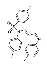 1-(N-tosyl-p-methylphenylamino)-3-(p-methylphenylimino)-1-propene结构式