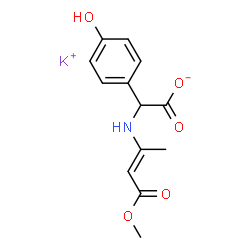 (4-hydroxyphenyl)[(3-methoxy-1-methyl-3-oxo-1-propenyl)amino]acetate potassium picture