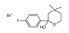 2-(4-FLUOROPHENYL)-2-HYDROXY-4,4-DIMETHYL-1,4-OXAZINAN-4-IUM BROMIDE Structure