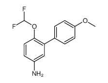 [1,1'-Biphenyl]-3-amine, 6-(difluoromethoxy)-4'-methoxy Structure