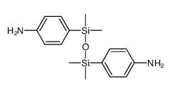 4-[[(4-aminophenyl)-dimethylsilyl]oxy-dimethylsilyl]aniline结构式