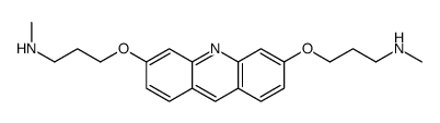 N-methyl-3-[6-[3-(methylamino)propoxy]acridin-3-yl]oxypropan-1-amine Structure