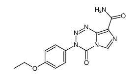 3-(4-ethoxyphenyl)-4-oxo-3,4-dihydroimidazo[5,1-d][1,2,3,5]tetrazine-8-carboxamide结构式