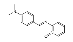 N,N-dimethyl-4-[(1-oxidopyridin-1-ium-2-yl)iminomethyl]aniline Structure