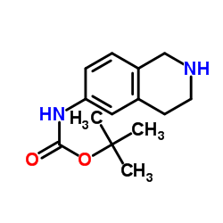 (1,2,3,4-四氢-异喹啉-6-基)-特丁基氨基甲酸酯结构式