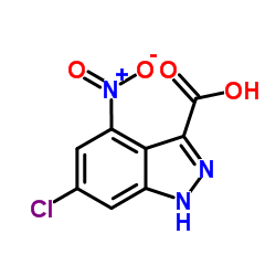 6-Chloro-4-nitro-1H-indazole-3-carboxylic acid Structure