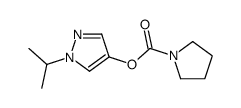 (1-propan-2-ylpyrazol-4-yl) pyrrolidine-1-carboxylate Structure