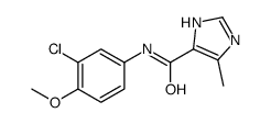 N-(3-chloro-4-methoxyphenyl)-5-methyl-1H-imidazole-4-carboxamide结构式