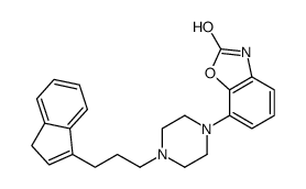 7-{4-[3-(1H-Inden-3-yl)propyl]-1-piperazinyl}-1,3-benzoxazol-2(3H )-one Structure