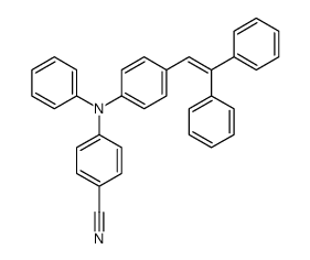 4-(N-[4-(2,2-diphenylethenyl)phenyl]anilino)benzonitrile结构式