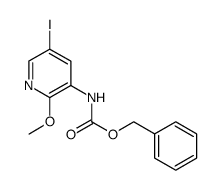 (5-iodo-2-methoxypyridin-3-yl)carbamic acid benzyl ester Structure