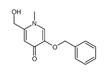 2-(hydroxymethyl)-1-methyl-5-phenylmethoxypyridin-4-one结构式