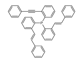 Bis<2-(trans-2-phenylethenyl)phenyl><2-(phenylethinyl)phenyl>phosphan Structure