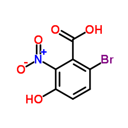 6-Bromo-3-hydroxy-2-nitrobenzoic acid Structure