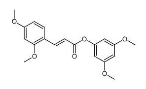 3,5-dimethoxyphenyl (E)-3-(2,4-dimethoxyphenyl)acrylate结构式