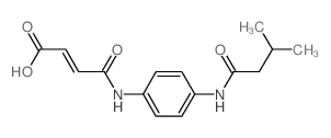 (E)-4-{4-[(3-Methylbutanoyl)amino]anilino}-4-oxo-2-butenoic acid结构式