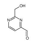 2-(hydroxymethyl)pyrimidine-4-carbaldehyde Structure