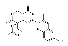 1H-Pyrano[3',4':6,7]indolizino[1,2-b]quinoline-3,14(4H,12H)-dione, 4-(acetyloxy)-4-ethyl-9-hydroxy-, (4S) Structure