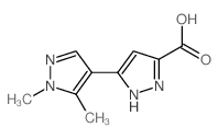 1',5'-dimethyl-1'H,2H-3,4'-bipyrazole-5-carboxylic acid(SALTDATA: FREE) Structure