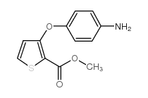 methyl 3-(4-aminophenoxy)thiophene-2-carboxylate Structure