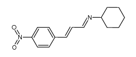 (E)-N-((E)-3-(4-nitrophenyl)allylidene)cyclohexanamine结构式