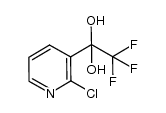 1-(2-chloro-pyridin-3-yl)-2,2,2-trifluoroethane-1,1-diol结构式