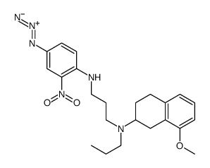 8-methoxy-2-(N-n-propyl-N-3-(2-nitro-4-azidophenyl)aminopropyl)aminotetralin structure