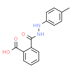 2-([2-(4-METHYLPHENYL)HYDRAZINO]CARBONYL)BENZENECARBOXYLIC ACID结构式