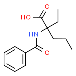 Norvaline,N-benzoyl-2-ethyl-结构式