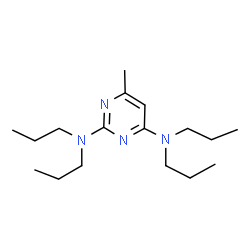 2,4-bis-(N,N-di-n-propylamino)-6-methylpyrimidine structure