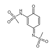 N-methylsulfonyl-2-methylsulfonamido-1,4-benzoquinone 4-imine Structure