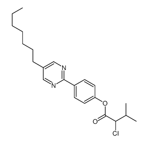 [4-(5-heptylpyrimidin-2-yl)phenyl] 2-chloro-3-methylbutanoate结构式