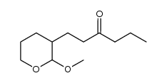 4-(2-methoxytetrahydropyran-3-yl)hexan-3-one Structure