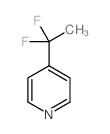 Pyridine, 4-(1,1-difluoroethyl)- (9CI) structure