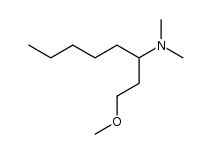 3-dimethylamino-1-methoxyoctane Structure